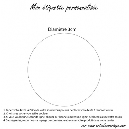 Etiquette ronde transparente 