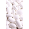 White sugared almonds