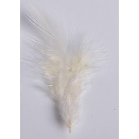 2 gr of small CREAM feathers