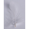 2 gr of small withe feathers