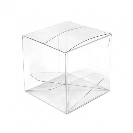 Boîte transparente carrée 4x4x4