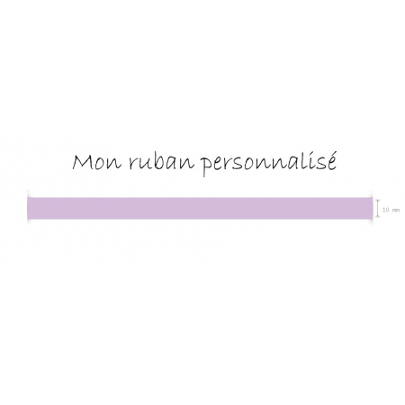 Ruban personnalisé lilas